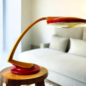 Mid Century Modern modernist desk Lamp Boomerang by Fase
