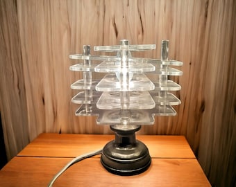 Sculptural light table lamp mid century modern mood enhanging lighting