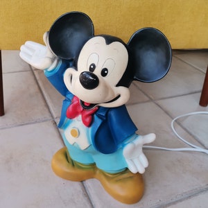 Vintage Disney Mickey Mouse kids lamp mood light made in Germany 80s mood enhanging lighting