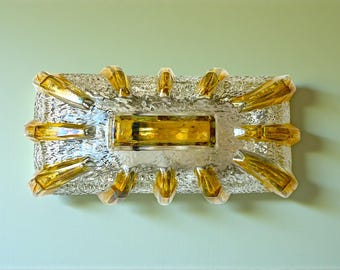 Flush ceiling mount light fixtures Murano glass wall sconce