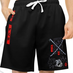 Shorts, gift, gift her, gift men, gift boy gift, anime, anime shorts, anime gifts, shorts, unisex handmade, inosuke, tanjiro, Rengoku, demon