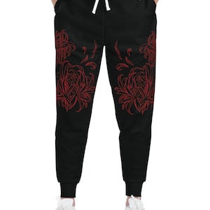 Demon Slayer Athletic Joggers, Anime Jogginghose, Cosplay Kleidung, Hose mit Grafikdruck, Trainingskleidung