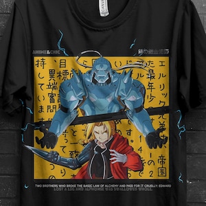 Full Metal Alchemist Graphic Tee | Fullmetal alchemist brotherhood shirt, edward elric, alphonse elric, riza hawkeye