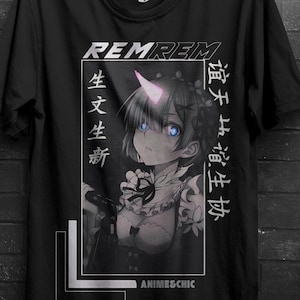Rem Re Zero T-Shirt,Cute Re Zero Ram,Subaru ,Re:Zero Shirt, Re Zero T-shirt, Emilia, Ram, Subaru, Japanese, Manga, Anime Tee, Waifu
