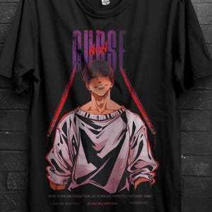 Satoru, jujutsu, chemise de jujutsu, toji fushiguro, sukuna, t-shirt, cadeau, cadeau elle, cadeau homme, cadeau garçon, anime, chemises anime, cadeaux anime