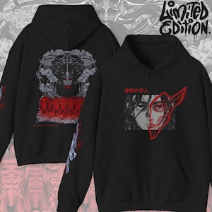 Attack on Titan Anime Hoodie, AOT Hoodie, Attack on Titan Hoodie, Eren Yeager Hoodie, Attack on Titan, Anime Merch, Otaku Hoodie, Otaku
