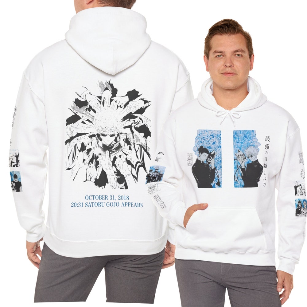 Gojo Hoodie, Jujutsu Kaisen Hoodie, Gojo Satoru Hoodie, Jjk Hoodie, Gojo, Anime Hoodies, Gojo Satoru Shirt, Jujutsu Kaisen Sweatshirt Teecenter Style
