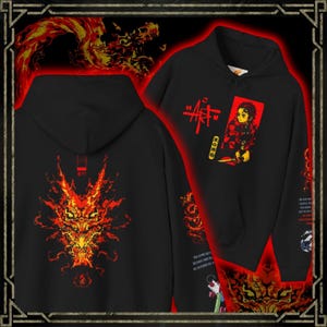 Demon Slayer Tanjiro Hoodie, Anime Sweatshirt Hoodie, Anime Streetwear Fashion , Anime Lovers Gift