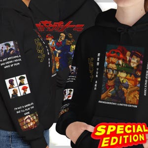 Limited Cowboy Bebop Series Hoodie - Vintage Anime Hoodie - Street Wear Fashion - Unique Custom Artwork - Exclusive Design - Boyfriend Gift