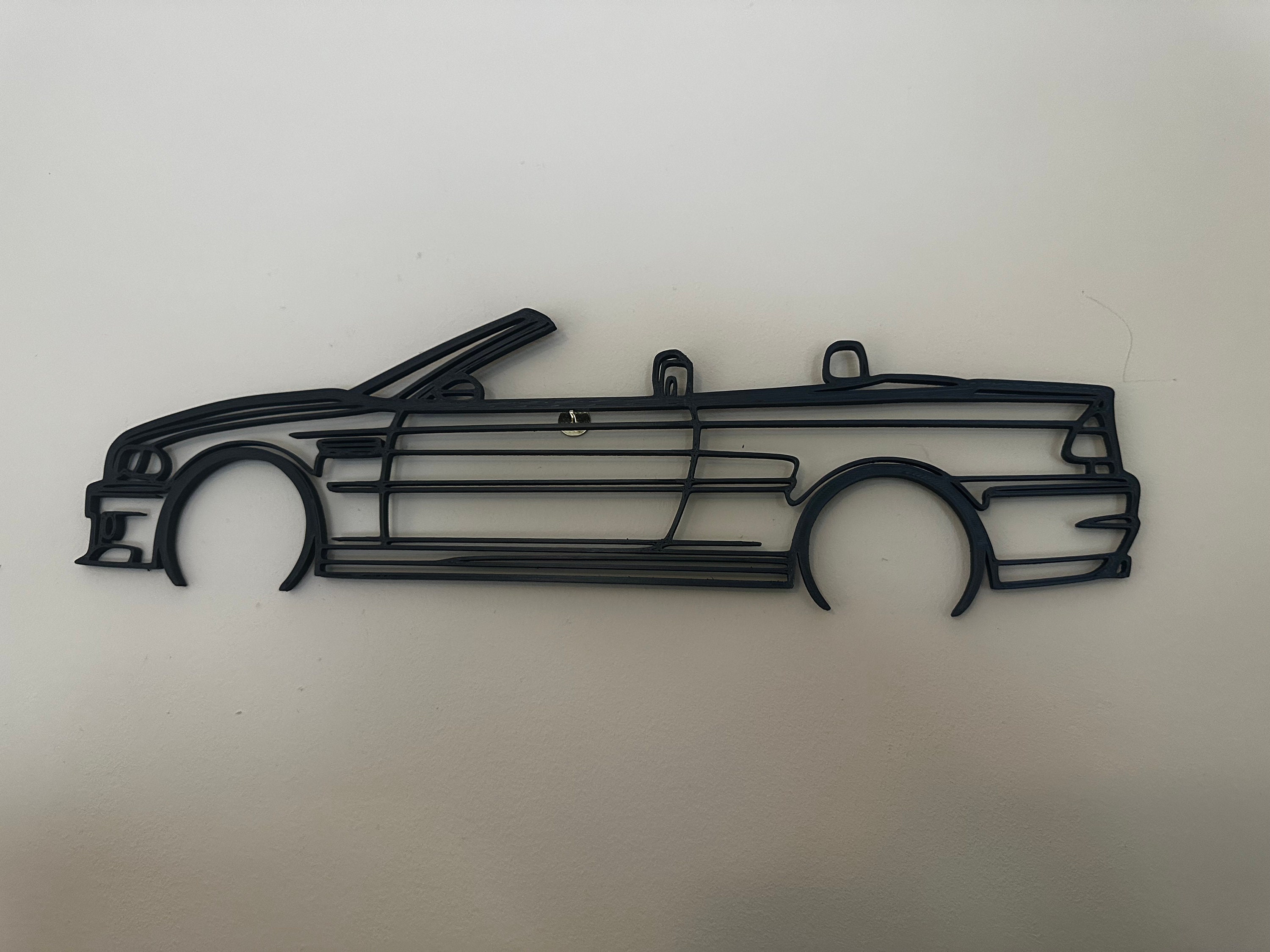 Custom BMW Car Keys Holder, Solid Wood Wall Mounted, Key Organizer
