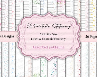 Printable Stationery | Printable Assorted Stationery | Printable Writing Paper | Writing Paper | Digital Download | Instant Download | PDF