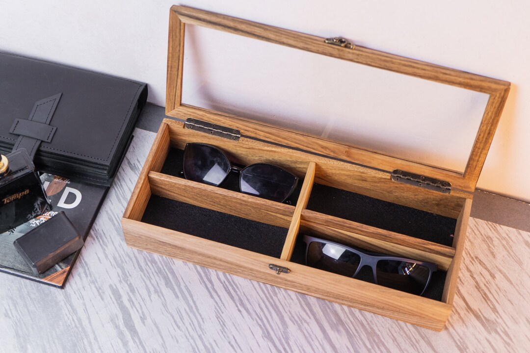 Wooden Glasses Case Box for Sunglasses Wooden Glasses Box 6 Etsy