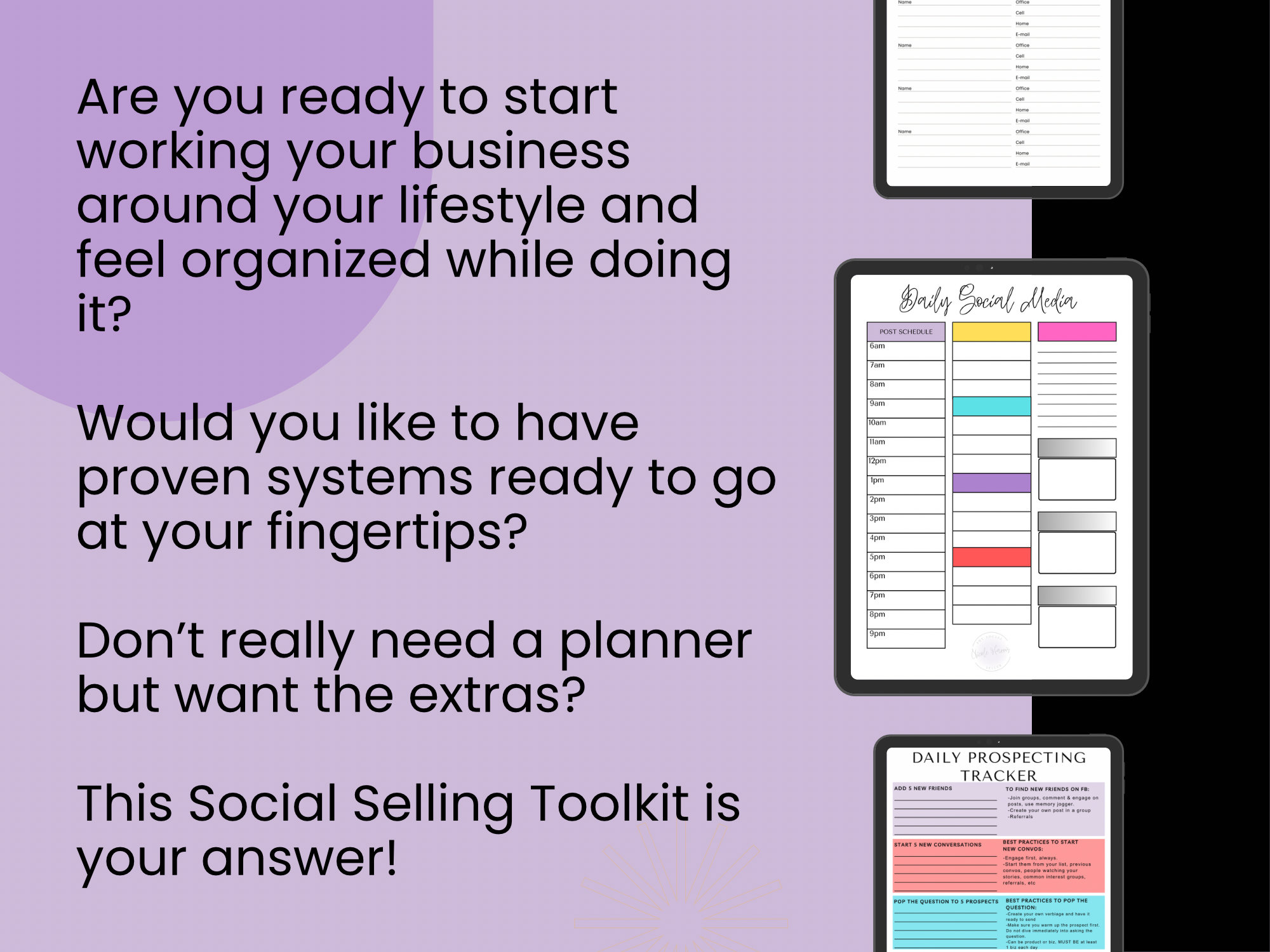 Network Marketing Toolkit Online Business Organizer Digital Social ...