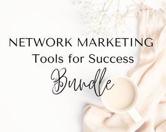 Netzwerk Marketing Werkzeuge für den Erfolg bündeln Power Hour Arbeitsbuch Ziele Digitaler Planer Einzigartiges Team Geschenk