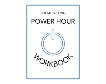 Social Selling Power Hour Workbook Network Marketing Digital Work Book Printable Direct Sales To Do List Marketing
