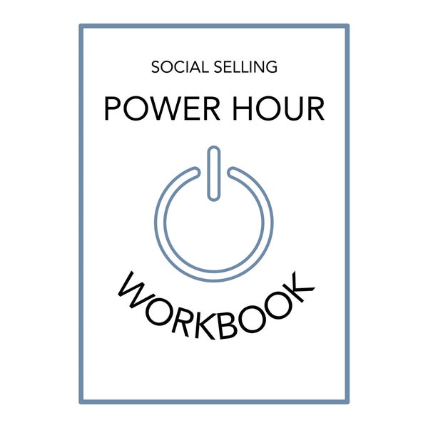 Social Selling Power Hour Workbook Network Marketing Digital Work Book Imprimable Direct Sales To Do List Marketing