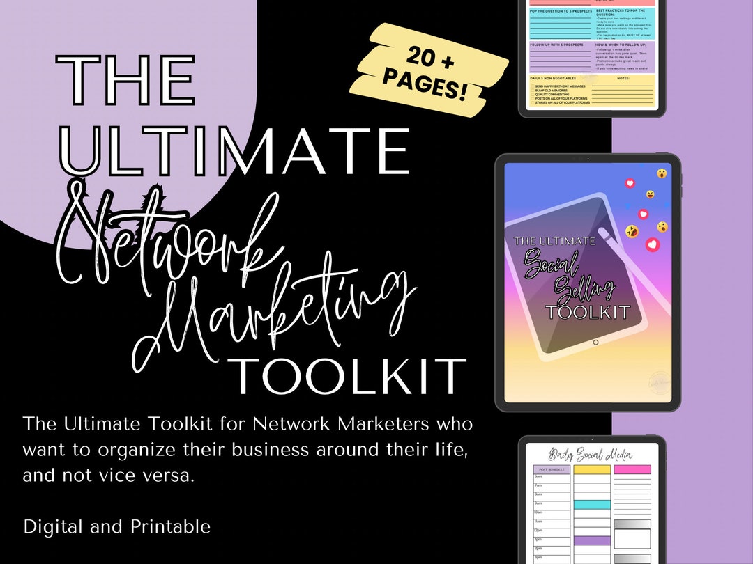 Network Marketing Toolkit Online Business Organizer Digital Social ...