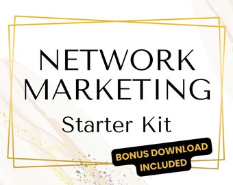 Network Marketing Starter Kit for Social Selling Direct Sales MLM Digital Goodnotes Printable PDF Unique Team Gift