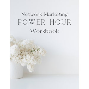 Small Business Planner Power Hour Workbook Network Marketing Direct Sales MLM To Do List