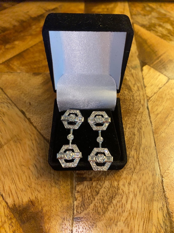 Antique Diamond Earrings - image 1