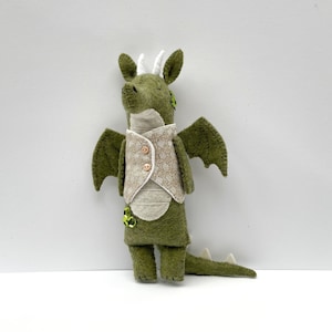 Green Dragon Soft Toy, Dragon Plushie, Dragon Stuffed Toy, Dragon Gift, Collectable Toys