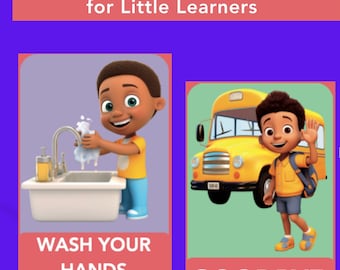 Manners, Greetings & Polite Expressions Flashcards for Little Learners with Free Bonus Coloring Pages