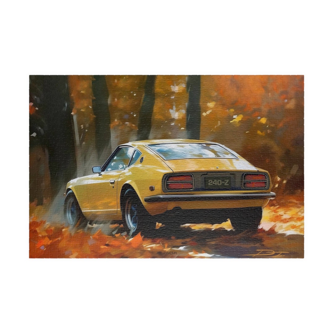 Datsun 240Z Fall Scenery Oil Painting, 1014-piece Puzzle - Etsy