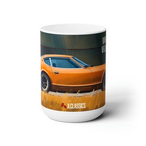 Safari Gold Datsun 240Z Ceramic Mug 15oz