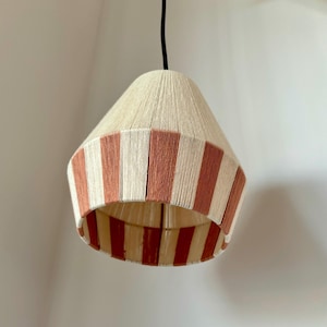 Handwoven pendant lampshade * Romane *
