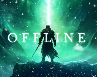 Animated Snowy Knight Stream Bundle: Twitch Overlay Package
