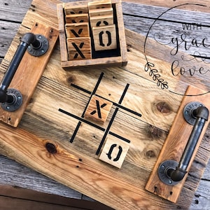 Tic Tac Toe I Yard Games I Tic Tac Toe Table Game I Outdoor/Indoor Party Games I Coffee Table Game