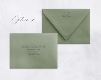 Printed Guest List Addressing | Add to your Save the Date, Wedding Invitation or Party Invitation Order