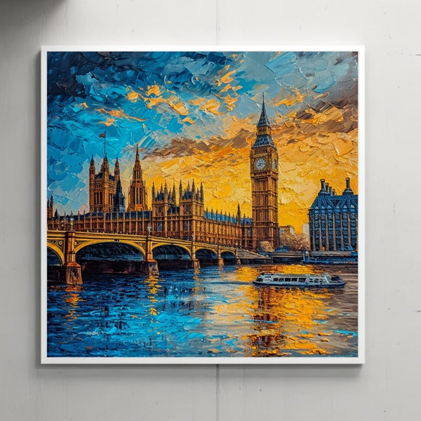 Big Ben Delight: Hanging Wall Art for London Lovers & Art Enthusiasts - Unique Europe Travel Gift! Home Decor London Gift Art