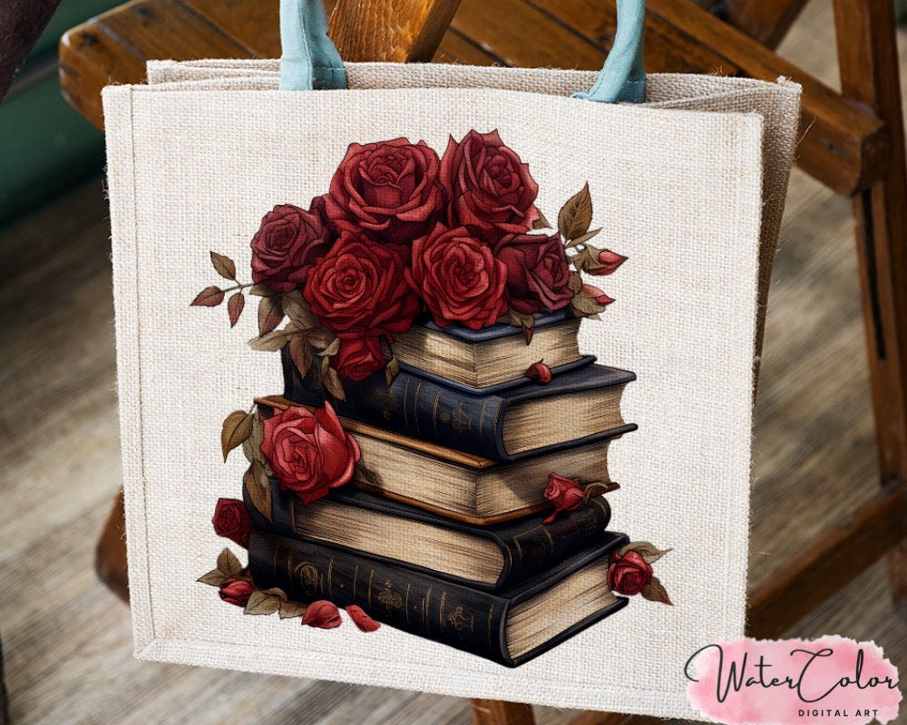 Goth Craft Magic Dark Gothic Witches Clipart, Watercolor Goth Roses Magic Dark Spell PNG ...