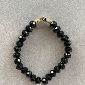 Black Evil Eye Beaded Bracelet