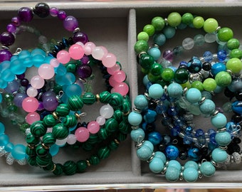 Crystal Beaded Bracelets