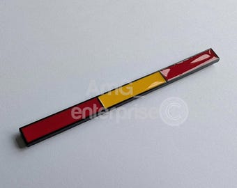Spain Spanish Flag Black Car Strip Badge for Seat Ateca Leon Ibiza Tarraco Mii