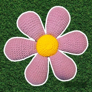 Large Flower Pillow | Plush | Crochet