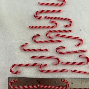 Handgemaakte glazen zuurstokken: kerstprojecten van gesmolten glas, lampwerk vitrograph - 5 cm