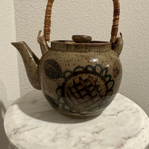 Vintage japanische Keramik Teekanne
