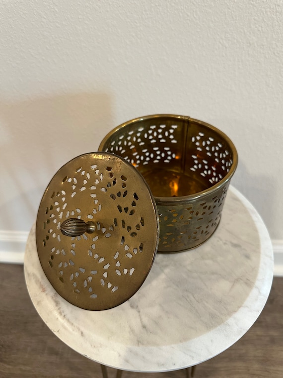 Vintage Brass Container - image 1