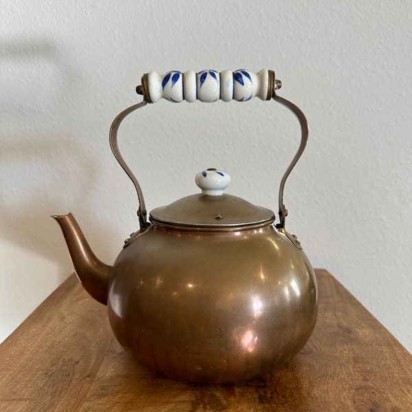 Copper Vintage Teapot Etsy