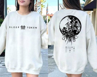 Sleep Token 2 Sides Sweatshirt, Reaper Angel TShirt, Vintage Rock Band Hoodie, Sleep Token Tour Merch, Gifts For Fan