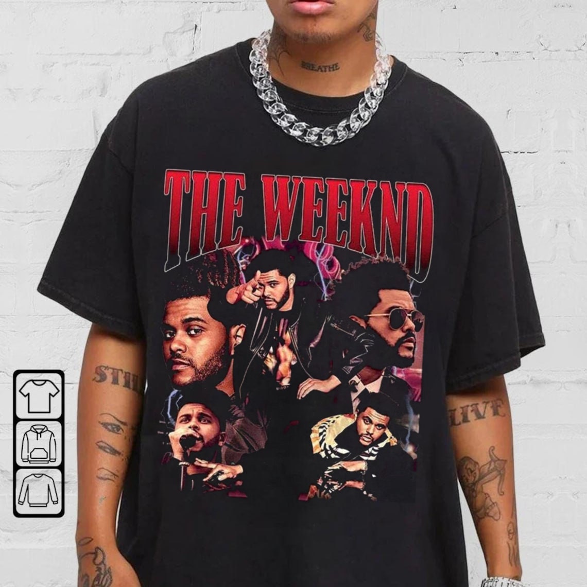 Tシャツ・カットソー The Weeknd Official x Rhuigi After Hours Paradise T-Shirt The Weeknd x Rhuigi After Hours Paradise Tee Black Men's