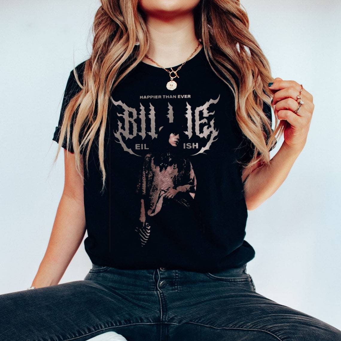 Vintage Billie Eilish Happier Than Ever Tour 2023 Shirt