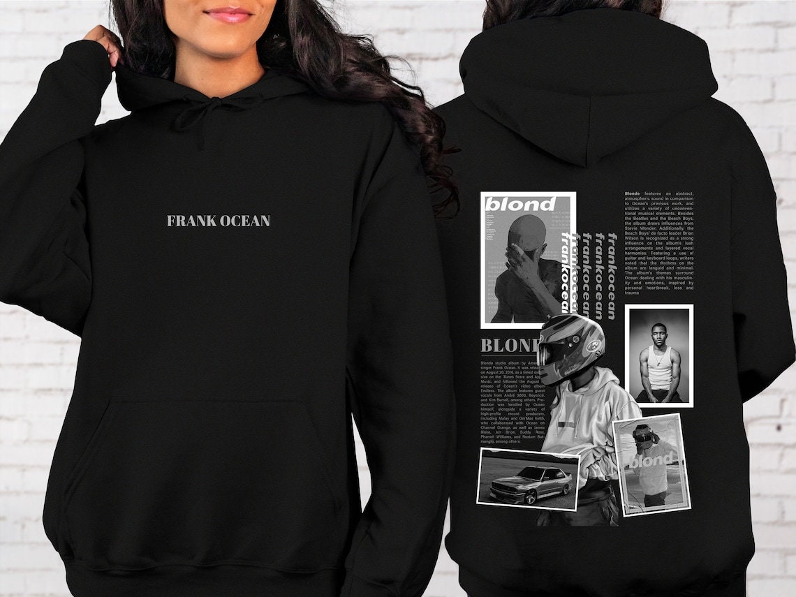 Frank Ocean Hoodie Blond Album Hoodie 90s Sweatshirt Music Shirt Frank Ocean Blond Sweatshirt Etsy