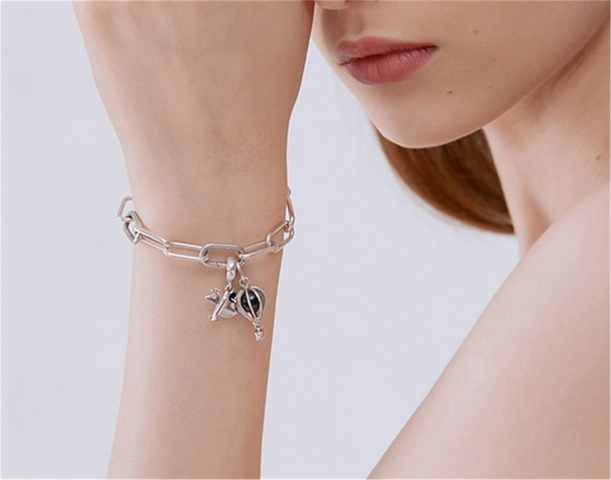 Pandora Me Chain Bracelet Pandora Me S925 Sterling Silver Etsy UK