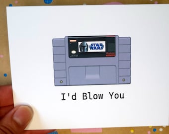 I'd Blow You Funny Video Game Card for Fiance Video Game Card for Him Anniversary Card for Adult Valentine Video Game Gift Husband Valentine