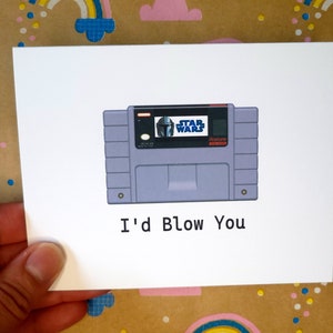 I'd Blow You Funny Video Game Card for Fiance Video Game Card for Him Anniversary Card for Adult Valentine Video Game Gift Husband Valentine