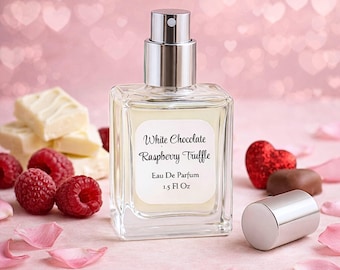 White Chocolate Raspberry Truffle Perfume, Gourmand Sweet Dessert Scent (1.5 Fl Oz)